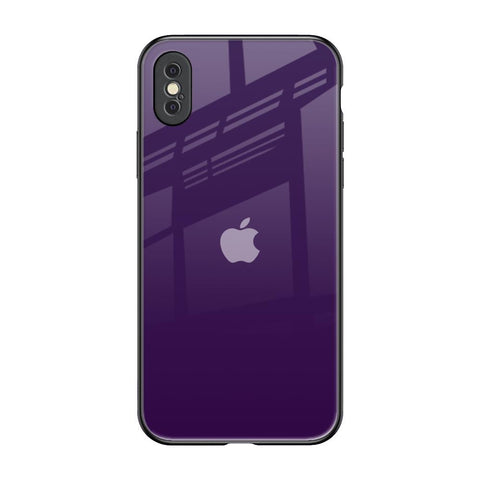 Dark Purple iPhone XS Glass Back Cover Online