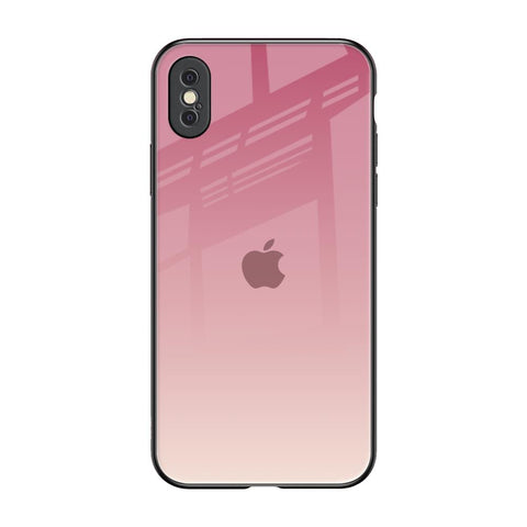 Blooming Pink iPhone XS Glass Back Cover Online