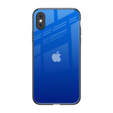 Egyptian Blue iPhone XS Glass Back Cover Online