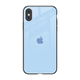 Pastel Sky Blue iPhone XS Glass Back Cover Online
