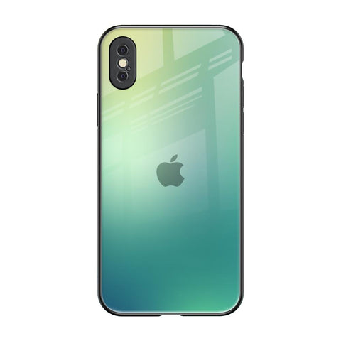 Dusty Green iPhone XS Glass Back Cover Online