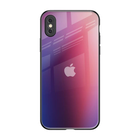 Multi Shaded Gradient iPhone XS Glass Back Cover Online