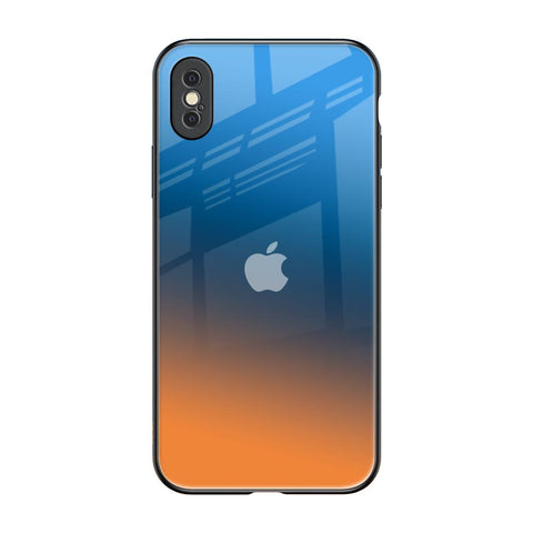 Sunset Of Ocean iPhone XS Glass Back Cover Online