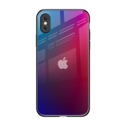 Magical Color Shade iPhone XS Glass Back Cover Online