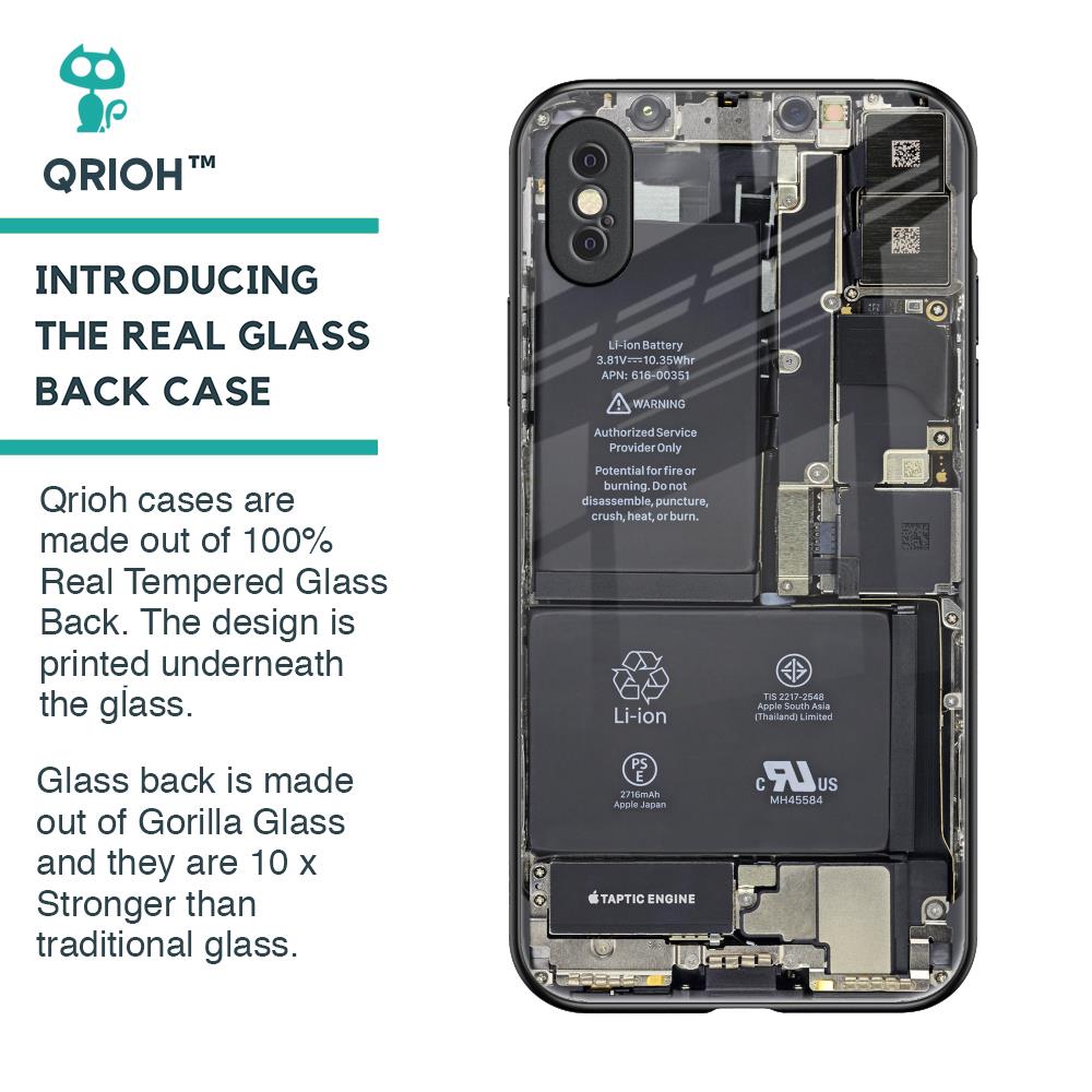 Skeleton Inside Glass Case for iPhone XS