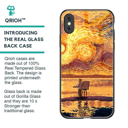 Sunset Vincent Glass Case for iPhone XS