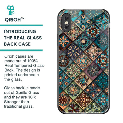 Retro Art Glass Case for iPhone XS
