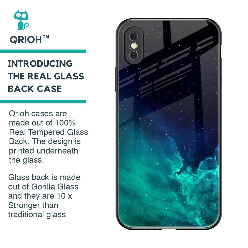 Winter Sky Zone Glass Case For iPhone XS