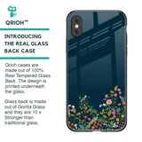Small Garden Glass Case For iPhone XS