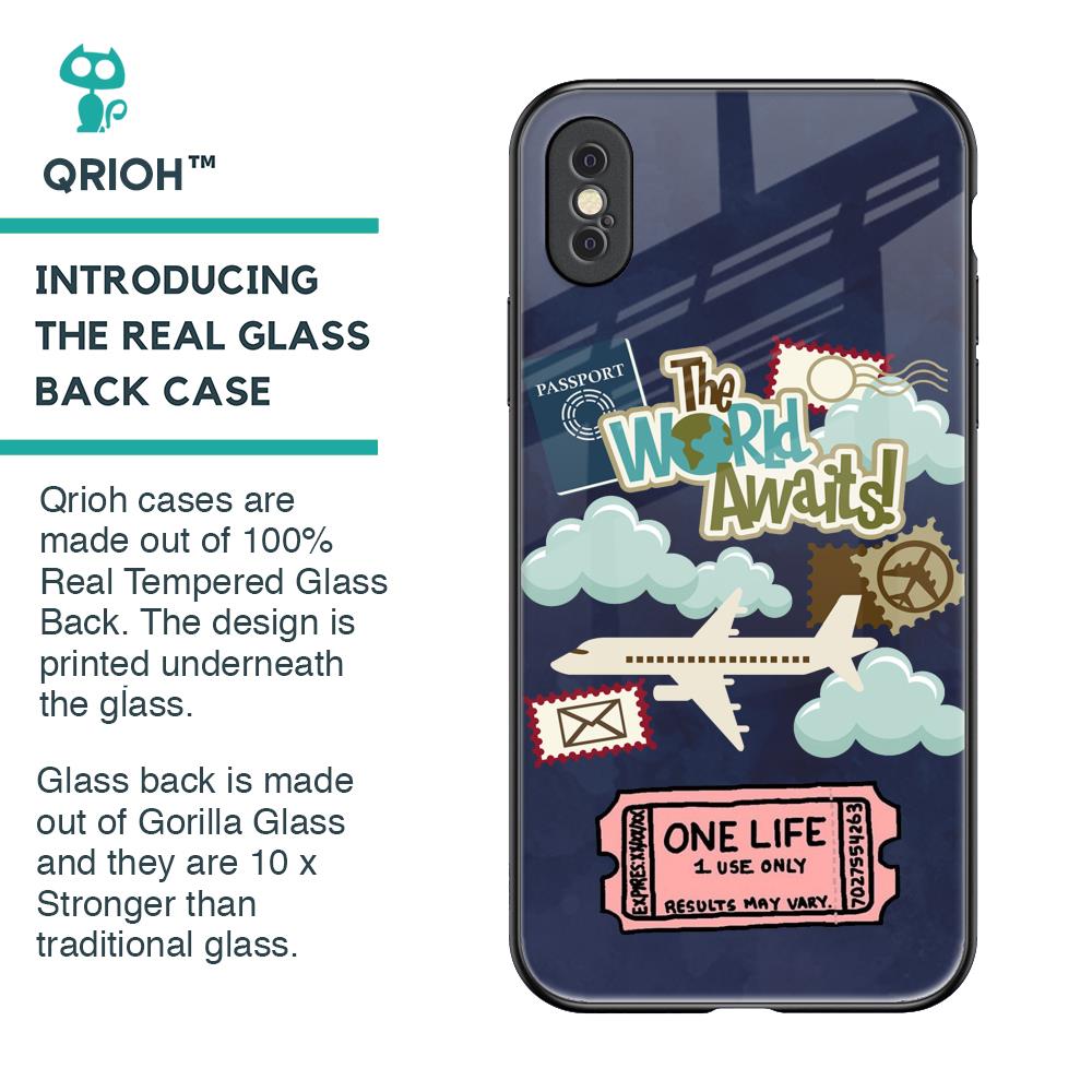 Tour The World Glass Case For iPhone XS
