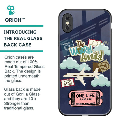 Tour The World Glass Case For iPhone XS