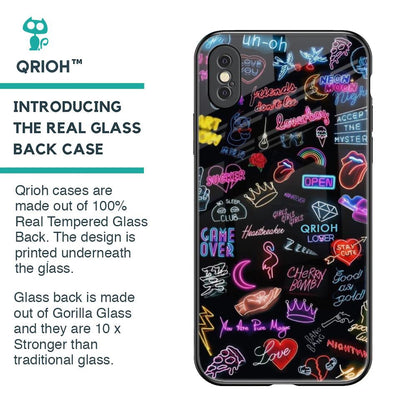 Accept The Mystery Glass Case for iPhone XS