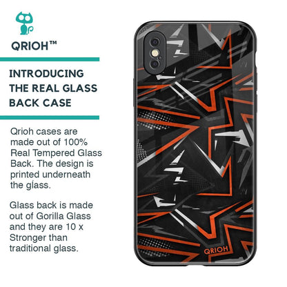 Vector Art Glass Case for iPhone XS