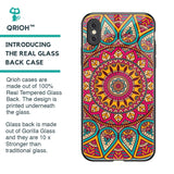 Elegant Mandala Glass Case for iPhone XS