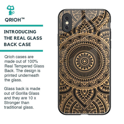 Luxury Mandala Glass Case for iPhone XS