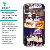 Anime Eyes Glass Case for iPhone XS