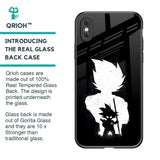 Monochrome Goku Glass Case for iPhone XS