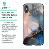 Marble Ink Abstract Glass Case for iPhone XS