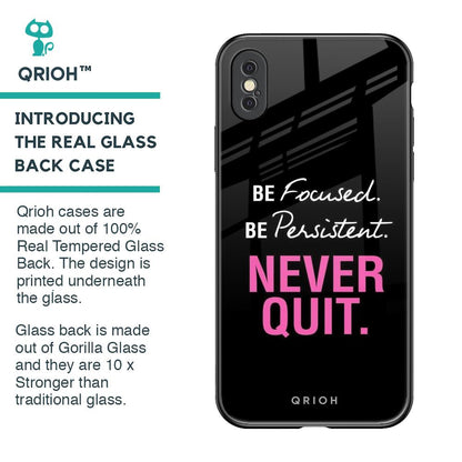Be Focused Glass Case for iPhone XS