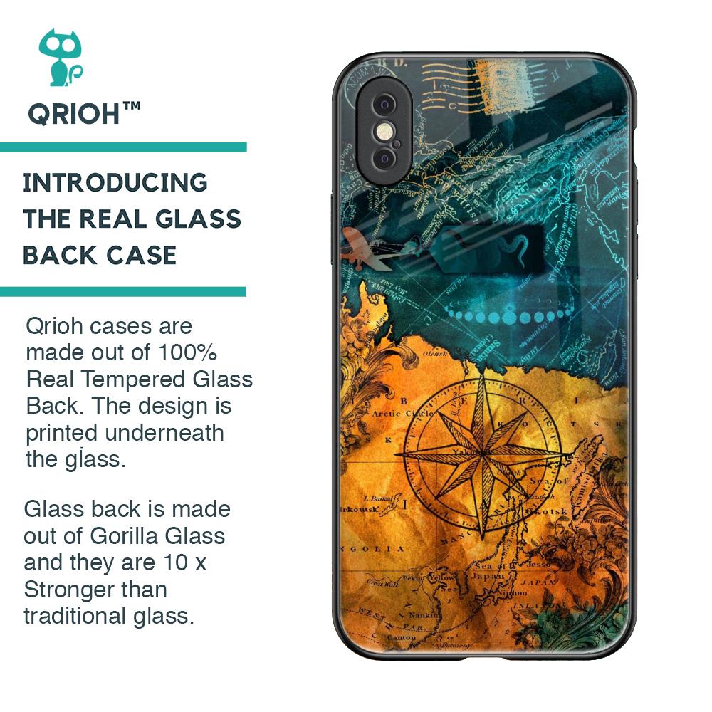Architecture Map Glass Case for iPhone XS