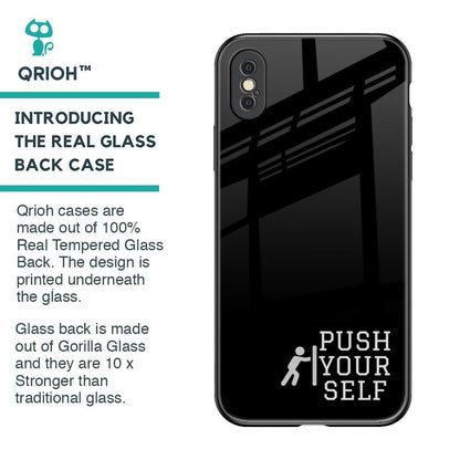 Push Your Self Glass Case for iPhone XS