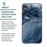 Deep Ocean Marble Glass Case for iPhone XS