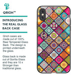 Multicolor Mandala Glass Case for iPhone XS