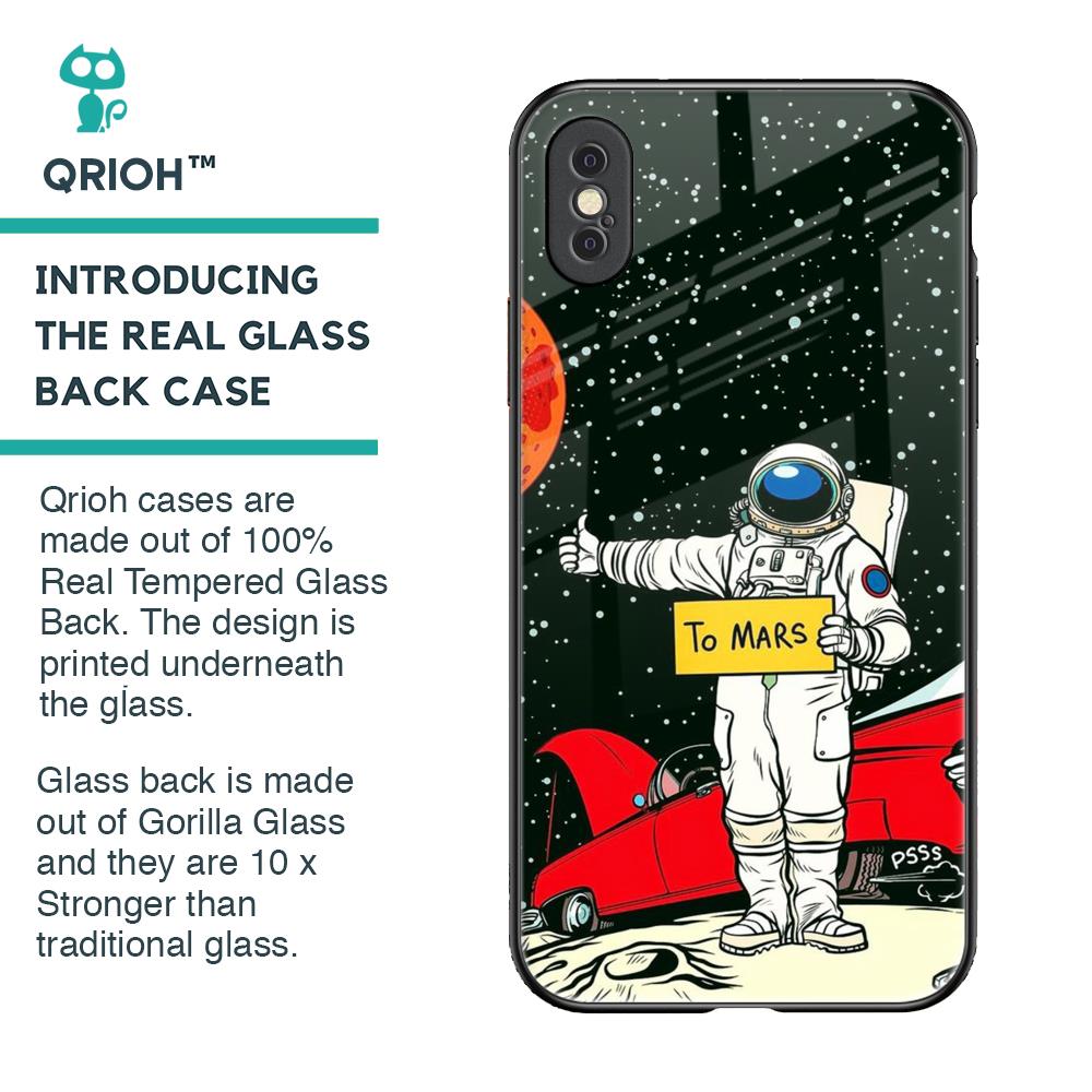Astronaut on Mars Glass Case for iPhone XS