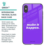 Make it Happen Glass Case for iPhone XS