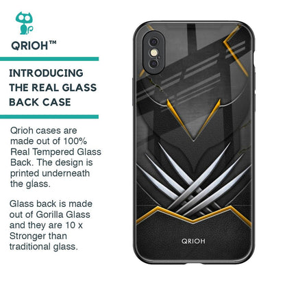 Black Warrior Glass Case for iPhone XS