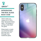 Abstract Holographic Glass Case for iPhone XS