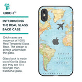 Fly Around The World Glass Case for iPhone XS