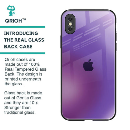 Ultraviolet Gradient Glass Case for iPhone XS