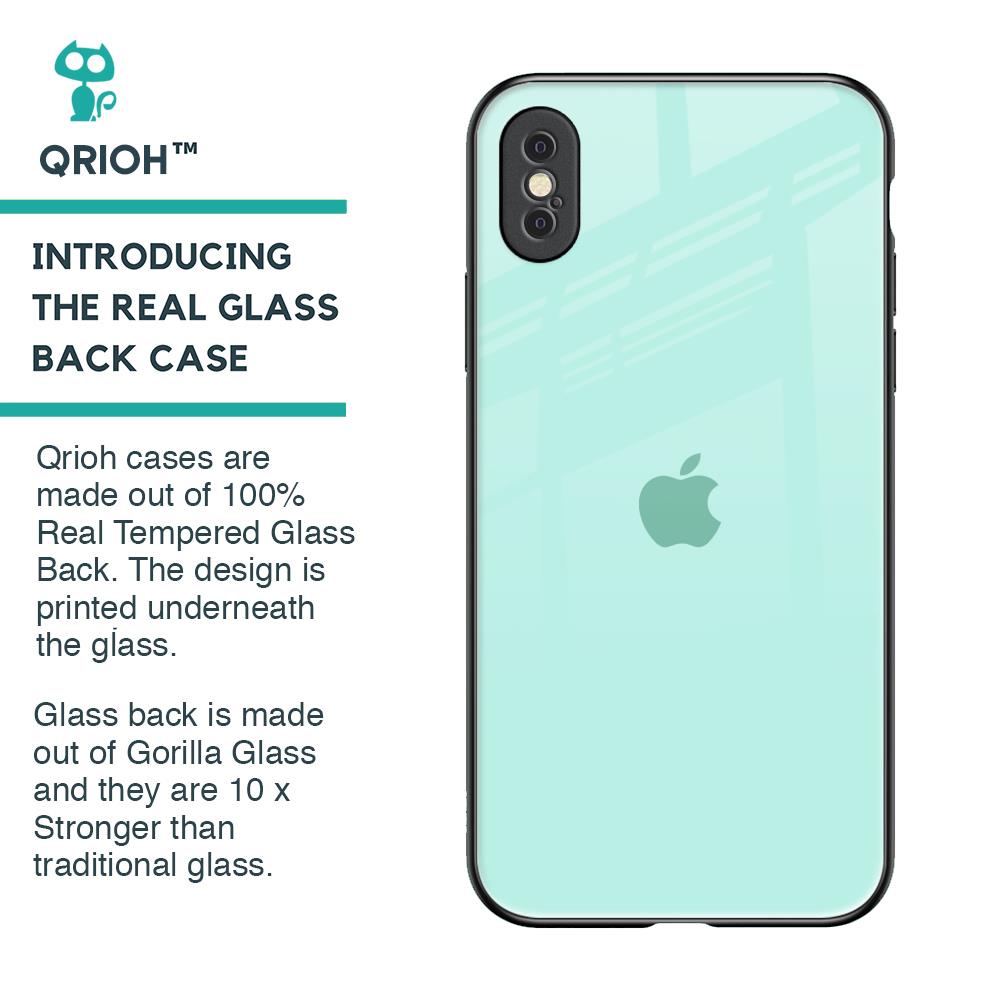 Teal Glass Case for iPhone XS