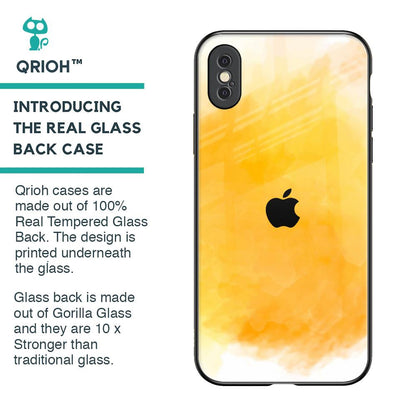 Rustic Orange Glass Case for iPhone XS