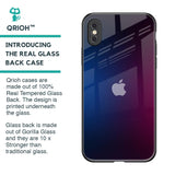 Mix Gradient Shade Glass Case For iPhone XS