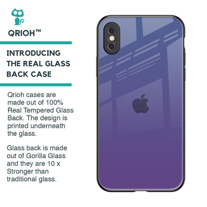Indigo Pastel Glass Case For iPhone XS