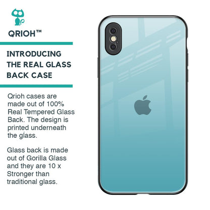 Arctic Blue Glass Case For iPhone XS