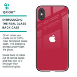 Solo Maroon Glass case for iPhone XS