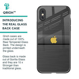 Grey Metallic Glass Case For iPhone XS