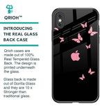 Fly Butterfly Glass Case for iPhone XS
