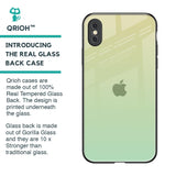 Mint Green Gradient Glass Case for iPhone XS