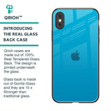 Blue Aqua Glass Case for iPhone XS