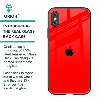 Blood Red Glass Case for iPhone XS