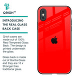 Blood Red Glass Case for iPhone XS