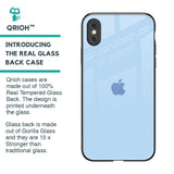 Pastel Sky Blue Glass Case for iPhone XS