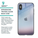 Light Sky Texture Glass Case for iPhone XS