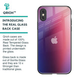 Multi Shaded Gradient Glass Case for iPhone XS