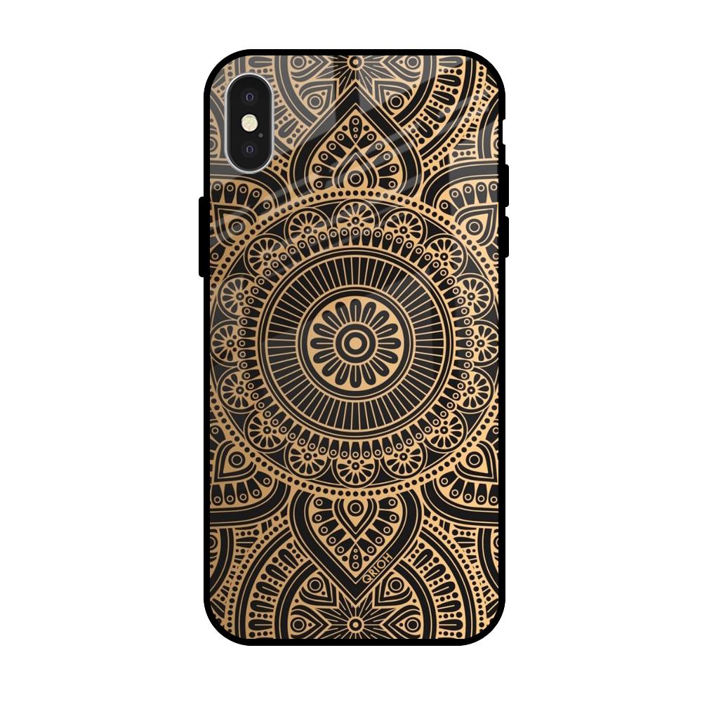 Luxury Mandala Apple iPhone XS Glass Cases & Covers Online