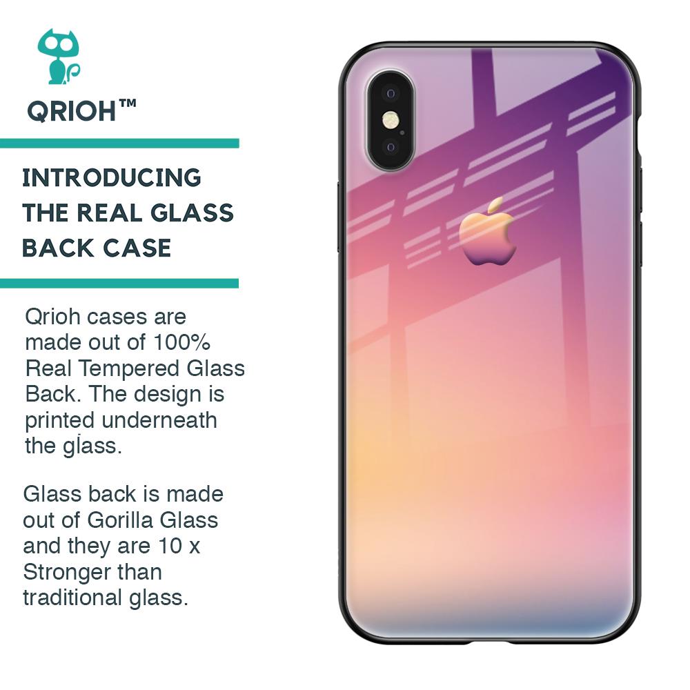 Lavender Purple Glass case for iPhone XS